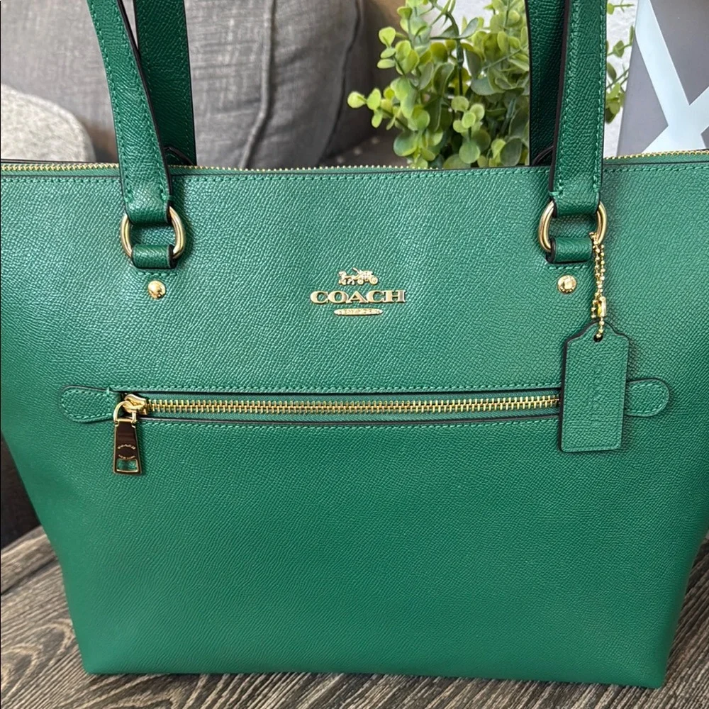 Coach Gallery Tote Green - Picture 3 of 12